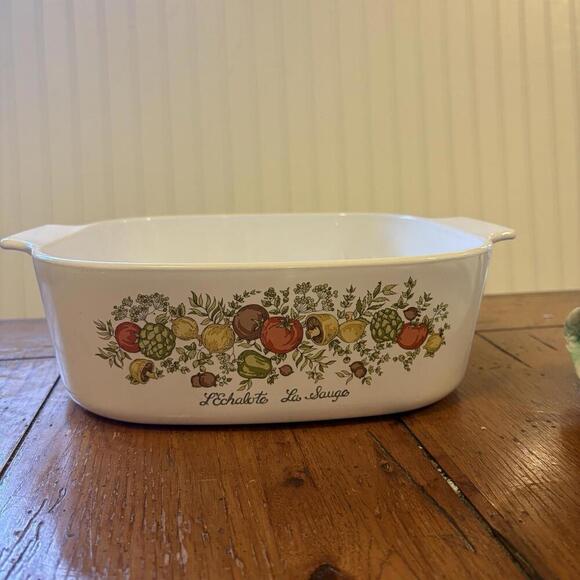 Vintage Corning Ware Spice of Life A-34-B L’Echolate La Sauge Casserole 12x10-2 - Picture 1 of 15